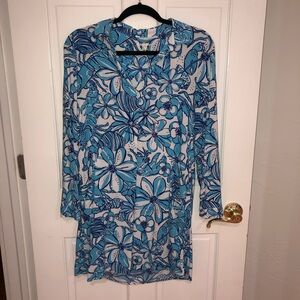 Lilly Pulitzer Tunic Dress - Coronado Crab Succulent Blue